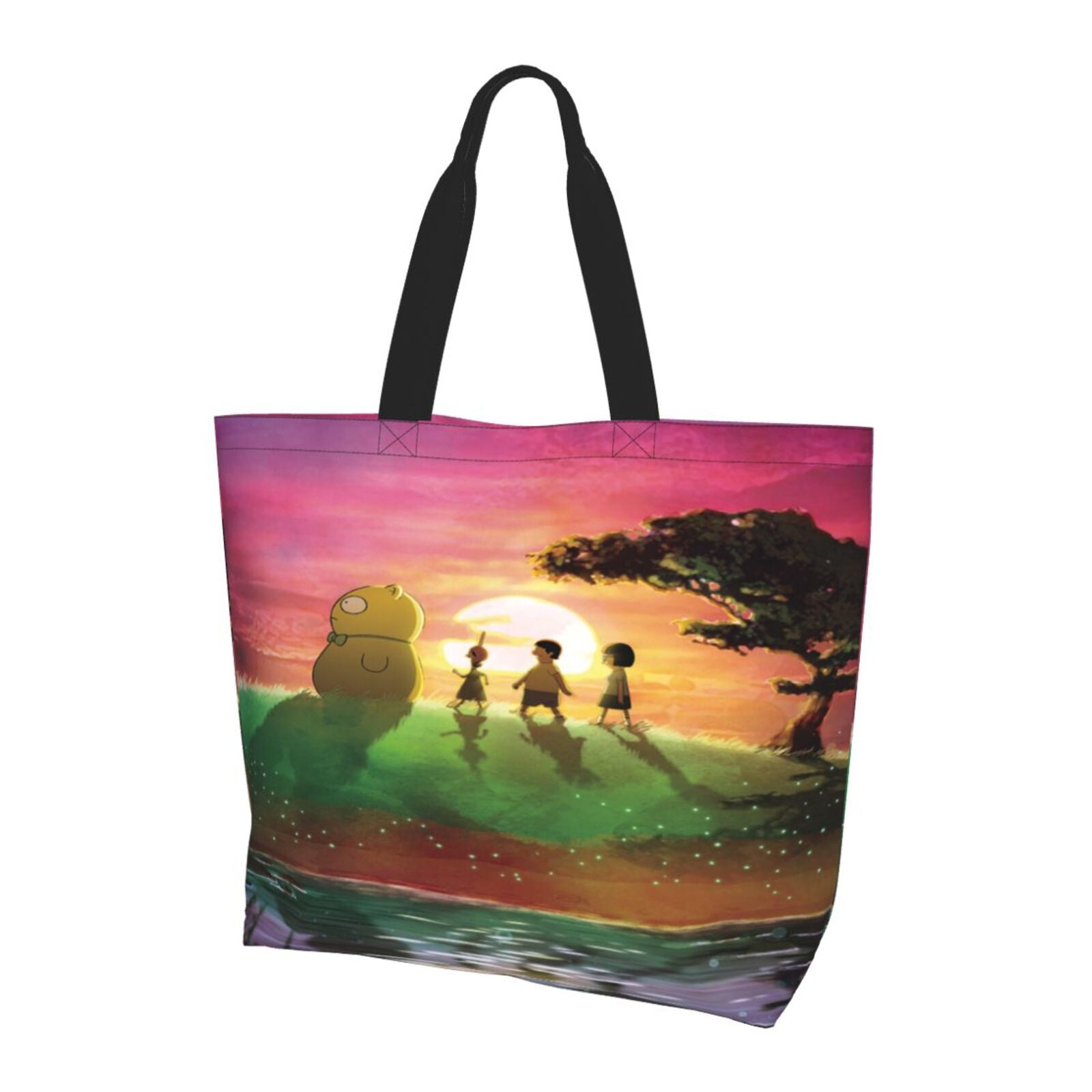 Cute Bob S Burgers 37 Extra Large Canvas Tote Bag For Gym Beach Travel Reusable Grocery Shopping Cartoon Portable Storage Bags Walmart