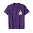 thumbnail image 1 of Cute Boba Pocket Bubble Milk Tea T-Shirt for Asian Foodies and Boba Lovers, 1 of 5