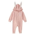 thumbnail image 1 of Cute Bodysuits For Baby Toddler Boys Girls Cotton Cartoon Print Rompers Footed Pajamas Zipper Long Sleeve Sleeper Jumpsuit,6-12 Months,Z8-Pink, 1 of 4