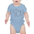 thumbnail image 1 of Cute Boho Baby Sleepy Axolotl Bodysuit Infant -Image by Shutterstock,  18 Months, 1 of 4