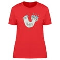 thumbnail image 1 of Cute Boho Bird Doodle T-Shirt Women -Image by Shutterstock, Female Medium, 1 of 2