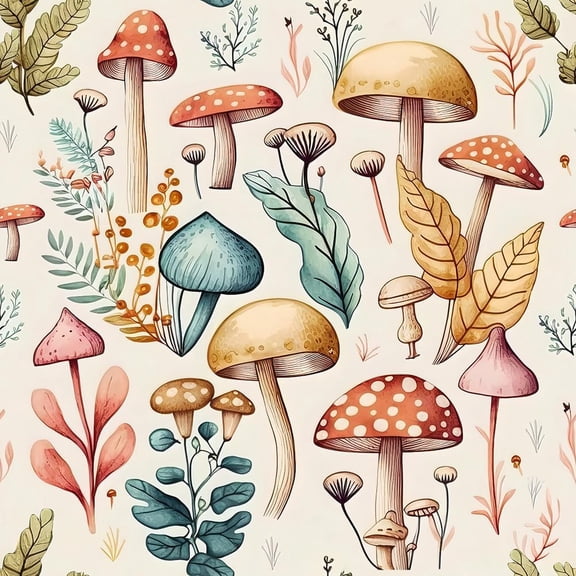 Cute Boho Cats Forest Flowers Orange/Beige/Green Leaf Peel and Stick Wallpaper Self Adhesive Removable Easy Peel Off Contact Paper Stick on Wall Paper for Bedroom Cabinet Renter Friendly