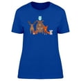 thumbnail image 1 of Cute Boho Forest Animals Cartoon T-Shirt Women -Image by Shutterstock, Female XX-Large, 1 of 2