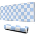 thumbnail image 1 of Cute Boho Pastel Checkered Mouse Pad - Anti-Slip Surface for Smooth Operation, Suitable for Computer & Laptop, 31.5x11.8in - Uplift Your Home Office Aesthetics!, 1 of 7