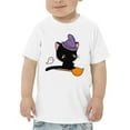 thumbnail image 1 of Cute Boombay On Broom T-Shirt Toddler -Image by Shutterstock,  2 Toddler, 1 of 4
