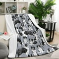 thumbnail image 1 of Cute Border Collie Pattern Blanket,Comfortable Soft Flannel Throw Blanket,All Season,Warm Lightweight Blankets for Sofa Bed Couch Living Room Chair,50"x60"(130x150cm), 1 of 4