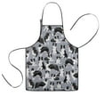thumbnail image 1 of Cute Border Collie Pattern Kids Aprons for Girls and Boys,Adjustable Neck Strap Toddler Aprons for Kids Cooking Baking, 1 of 7