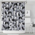 thumbnail image 1 of Cute Border Collie Pattern Shower Curtain 72x84in ,Bathroom Decorative Shower Curtains Set with 12 Hooks,Modern Waterproof Washable Shower Curtain, 1 of 4