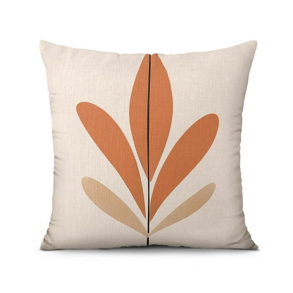 Cute Botanical Print Vintage Yellow Sage Green Flower Leaves Throw Pillow Covers 20"x20", 1PCS, Linen Study Sofa Cushion Cover Indoor Living Room Home Decor(doubleside Print)