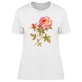 thumbnail image 1 of Cute Botanical Rose Flower T-Shirt Women -Image by Shutterstock, Female Medium, 1 of 2