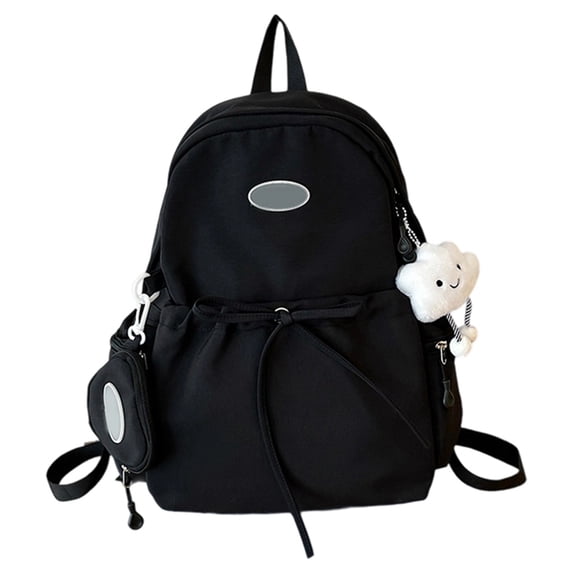 Cute Bow Backpack for Women Large Capacity Laptop Bookbag Preppy School Backpack Lightweight Travel Daypack