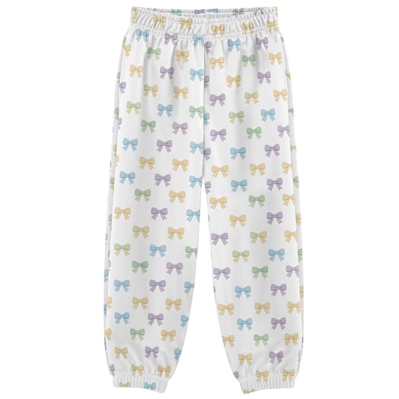 Cute Bow Boys Pants Kids Casual Sweatpants Joggers Toddler Sports Pants 3-10 Years