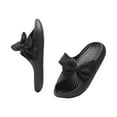 thumbnail image 1 of Cute Bow Comfy Pillow Slippers Cushion Soft Platform Non-Slip Quick Drying Open Toe Home House Bathroom Bedroom Slides Lightweight EVA Sandals Indoor and Outdoor Shoes, 1 of 3
