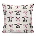 thumbnail image 1 of Cute Bow Cow Pillow Covers 20x20 Inch Decorative Throw Pillow Cover, Beige Farmhouse Cute Animals Sofa Pillowcases Accent Cushion Case Home Decor Bedroom Living Room, 1 of 6