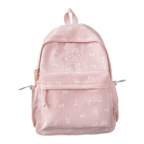Cute Bow Knot Casual Backpack For Middle School Students Lightweight Stylish Schoolbag With Soft Back To School Backpack