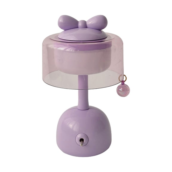 Cute Bow Shaped LED Desk Lamp, Bow Bar Lights Retro Table Lamps Bedside Night Lights Decorative Lamps,USB Rechargeable Warm Eye-Friendly Glow Portable Cool to Touch Lamp for Bedrooms Dorms,Purple