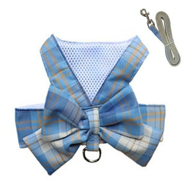 small dog harness with bow tie
