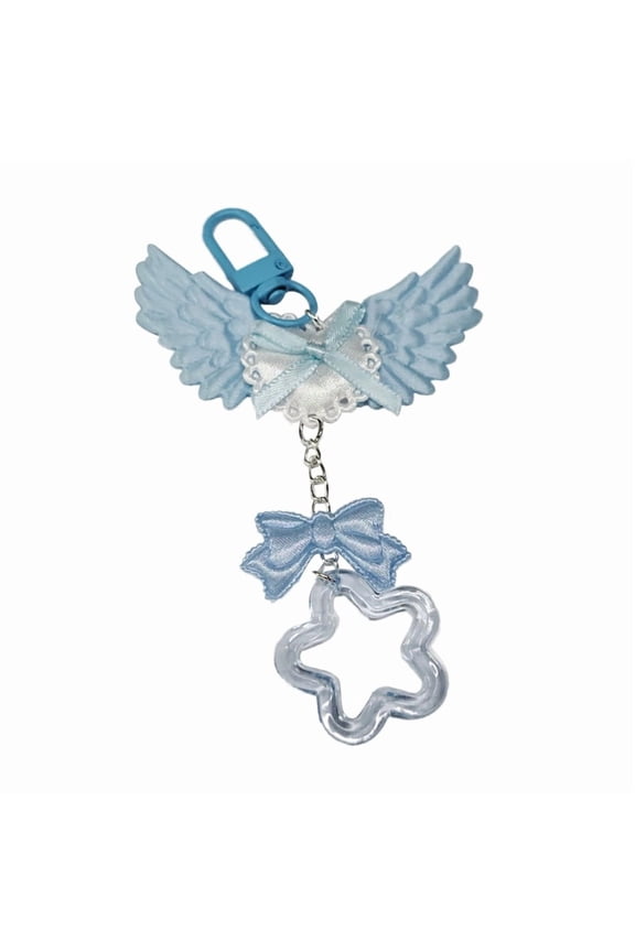 Cute Bowknot Star Bear Keychain Pendant Lovely Hanging Decorations Keyring Charm for Purse Bag Backpack Handbag