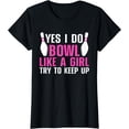 thumbnail image 1 of Cute Bowling For Women Girls Bowler Spare Me Ladies Bowling T-Shirt, 1 of 3