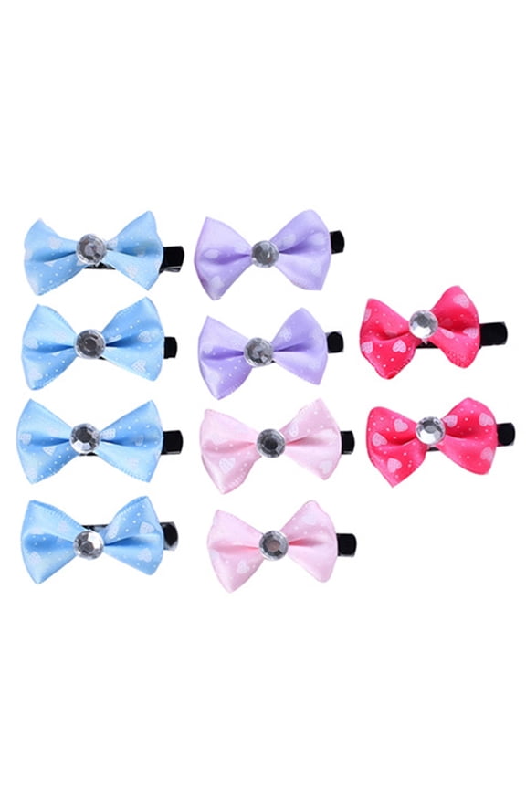 Cute Bows Hairpin Pet Dog Puppy Cat Bows Hairpin Pet Hair Clips Beauty Supplies Happy Day!