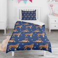 thumbnail image 1 of Cute Boxe Duvet Cover and Pillowcase Set for Single Bedding, Bedroom Accessories for Kids Teens, 1 of 5