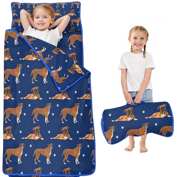 Cute Boxe Toddler Nap Mats for Kids Preschool,Sleeping Mat Bag or Kids,Toddler Sleeping Bag,Toddler Nap Mat or Daycare