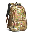 thumbnail image 1 of Cute Boxer Dog and Flowers Florals Backpack for School,Cute School Bag,Schoolbag with Adjustable Shoulder Straps & Padded Back,16.9 Inch, 1 of 5