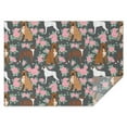 thumbnail image 1 of Cute Boxer Dog and Flowers Florals Rectangle Tablecloth 60"x84",Waterproof Polyester Rectangle Table Cloth, Wipeable Spillproof Polyester Tablecloth for Dining, Camping, Indoor and Outdoor, 1 of 5