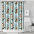 thumbnail image 1 of Cute Boxer Dog and Flowers Florals Shower Curtain 72"x84" ,Bathroom Decorative Shower Curtains Set with 12 Hooks,Modern Waterproof Washable Shower Curtain, 1 of 6