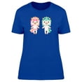 thumbnail image 1 of Cute Boy & Girl Unicorns Cartoon T-Shirt Women -Image by Shutterstock, Female Small, 1 of 2