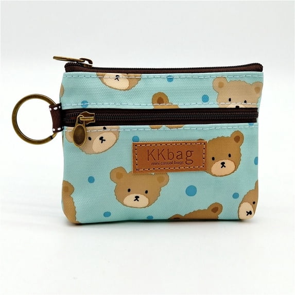 Cute Boy Key Card Holder Lightweight Small Cartoon Storage Bag Coin Purse Money Bag Zipper Purse 8