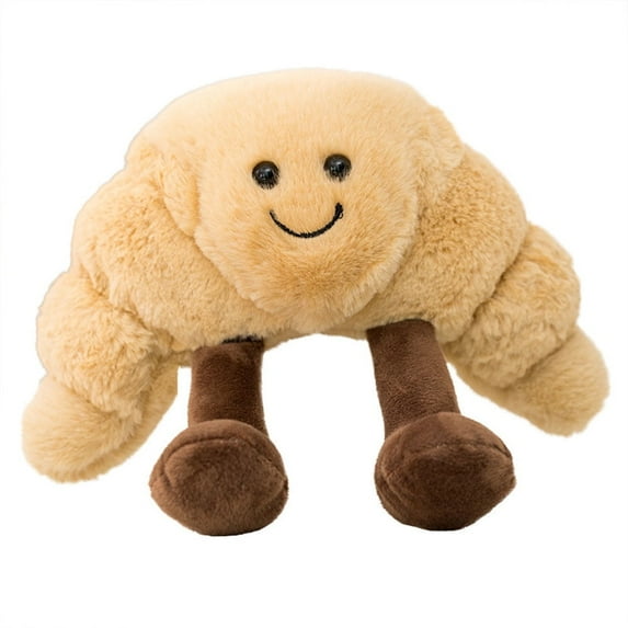 Cute Bread Plush Croissant Stuffed Animal Toy Doll