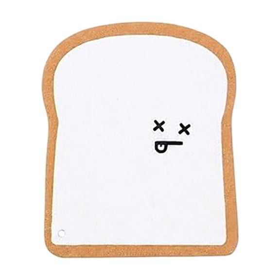 Cute Bread Shaped Cellulose Kitchen Sponges Non Scratch Dish Scrubbers Reusable Compressed Pack Of 1