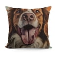 thumbnail image 1 of Cute Brittany Spaniel Dog Throw Pillow Cover Colorful Painting Dog Art Decorative Pillow Case for Bed Couch Sofa Dog Lover Gift Linen Double Side,, 1 of 5