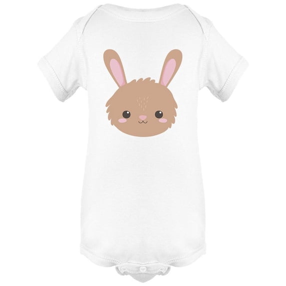 Cute Brown Bunny Head Bodysuit Infant -Image by Shutterstock, Newborn