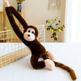 thumbnail image 1 of Cute Brown Long Arm Monkey Plush Toy - Stuffed Animal with Sound, Hanging Decor for Kids Room, Gift for Children,Birthday, 1 of 7