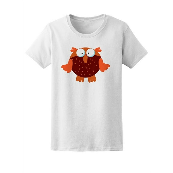 Cute Brown Owl Tee Women's -Image by Shutterstock
