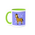 thumbnail image 1 of Cute Pony Mug 15oz Two-Tone Green, 1 of 7