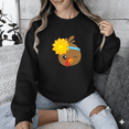 thumbnail image 1 of Cute Brown Turkey Sunflower Harvest Fall Season Thanksgiving Art Sweatshirt, up to size 5XL, 1 of 2