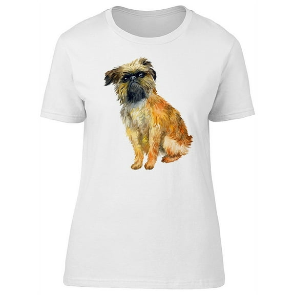 Cute Brussels Griffon Dog T-Shirt Women -Image by Shutterstock, Female Large