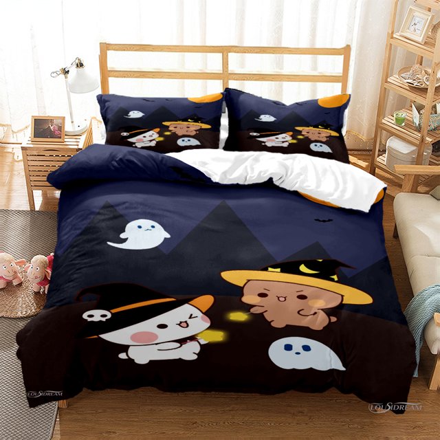 Cute Bubu Dudu Cartoon Bear Panda Duvet Cover kawaii Bedding sets Soft