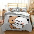 Cute Bubu Dudu Cartoon Bear Panda Duvet Cover kawaii Bedding sets Soft