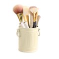 thumbnail image 1 of Cute Bucket Shaped Desktop Organizer, Plastic Pen Holder with Dual Handles, Compact Storage Container for Office and Living Room,Beige, 1 of 7