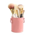 thumbnail image 1 of Cute Bucket Shaped Desktop Organizer, Plastic Pen Holder with Dual Handles, Compact Storage Container for Office and Living Room,Pink, 1 of 7