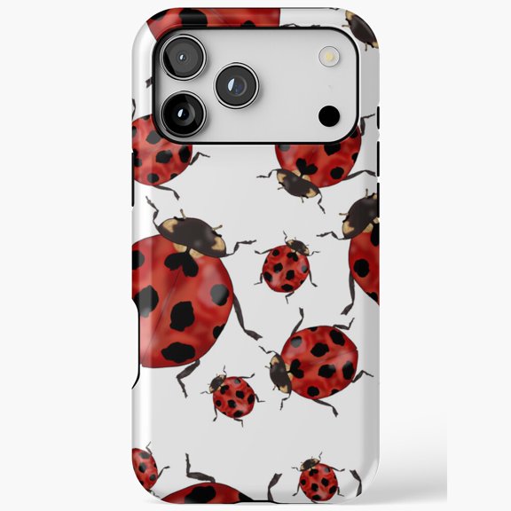 Cute Bug Pattern Sweet Insects Botanical Graphic Phone Case for iPhone 17 11 12 13 14 15 16 Pro Max