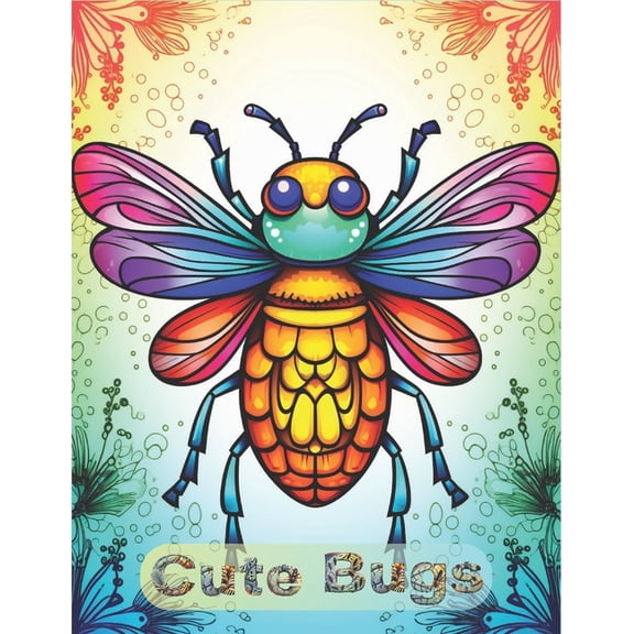 Cute Bugs Coloring Book: A Delightful Bugs Coloring Adventure for All Ages - Easy, Relaxing, and Fun: Relaxing Insect Coloring Book for Stress Relief, Simple and Fun Butterfly Coloring Pages for Every