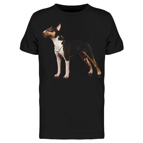 Cute Bull Terrier Dog Standing T-Shirt Men -Image by Shutterstock, Male Small