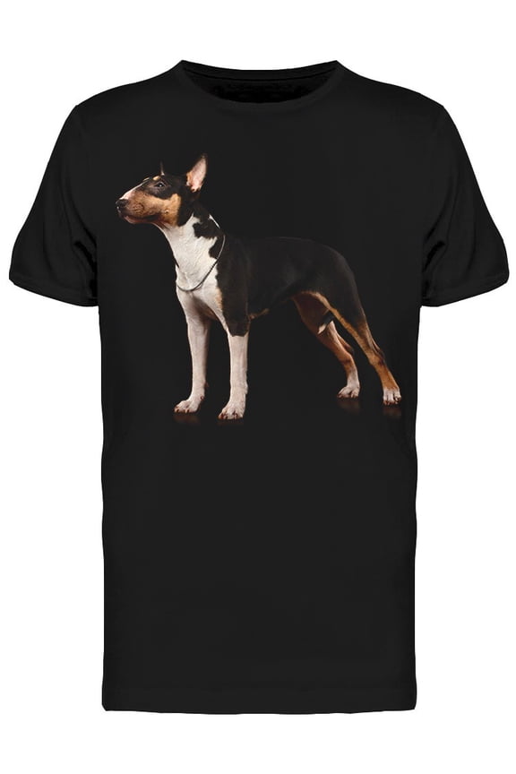 Cute Bull Terrier Dog Standing T-Shirt Men -Image by Shutterstock, Male x-Large