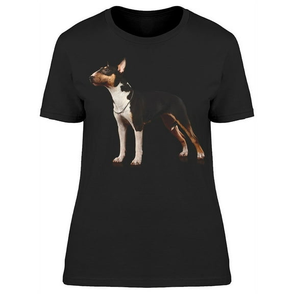 Cute Bull Terrier Dog, Standing T-Shirt Women -Image by Shutterstock, Female Large
