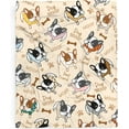 thumbnail image 1 of Cute Bulldog Blanket Gifts for Girls Boys, French Bulldog Throw Blanket Gifts for Baby Dog Gifts for Dog Lovers Soft Lightweight English Bulldog Flannel Fleece Cute Dog Blankets for Pet 30x40In, 1 of 6